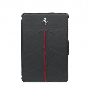  CG Mobile Ferrari Leather Folio Case California Collection Black/Red for iPad mini (FECFFCMPBL)